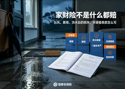 车被淹、被砸、被刮了找谁赔？家庭财产险里的家财险，很多人都买错了
